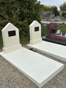 Photo de galerie - Remise en état de pierre tombale 