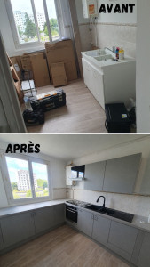 Photo de galerie - Montage et pose d'une cuisine équipée