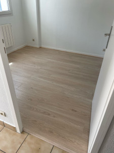 Photo de galerie - Pose de parquet stratifié et peinture