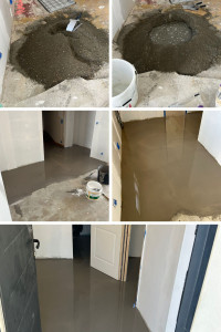 Photo de galerie - Réalisation d'un ragréage pour Red chaussée et remplacer un regard 