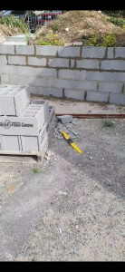 Photo de galerie - Montage mur parpaing 