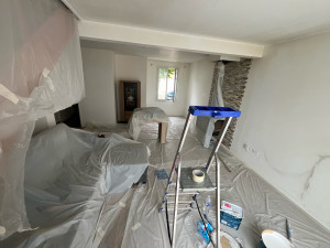 Photo de galerie - Réalisation de la peinture d’une chantier 30m carré 