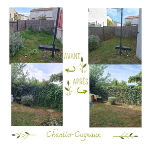 Photo de galerie - Chantier à Cugnaux taille de haies / arbustes et tonte