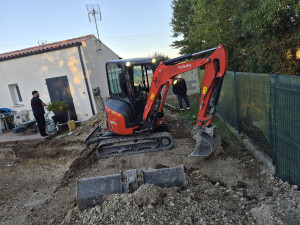 Photo de galerie - Terrassement d'une piscine  6m par 6