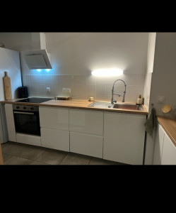 Photo de galerie - Réalisation d'une cuisine ikea à Saint Alban.