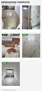 Photo de galerie - Peinture carrelage 