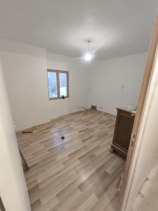 Photo de galerie - Réalisation d'une pièce complète. placo,bande, peinture,parquet