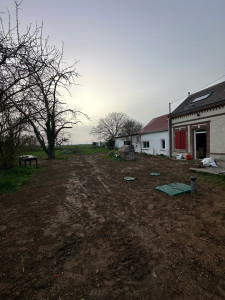 Photo de galerie - Remise au norme d’un assainissement avec remise en état en pleine hiver ! 