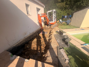 Photo de galerie - Remplacement drainage 
