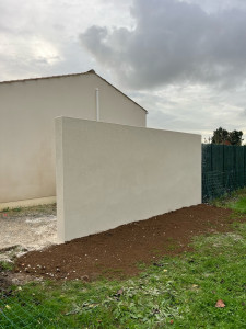 Photo de galerie - Montage mur + enduit 