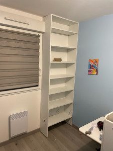 Photo de galerie - Création d’étagères sur mesures