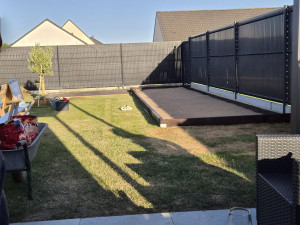 Photo de galerie - Réalisation terrain de pétanque 