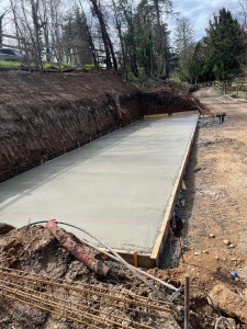 Photo de galerie - Réalisation d’une dalle de 20x5,5m