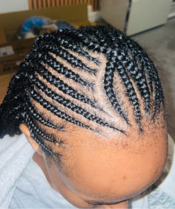 Photo de galerie - Half knotless braids 