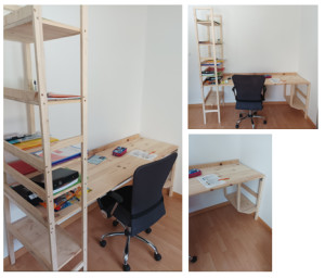 Photo de galerie - Création bureau avec emplacement PC