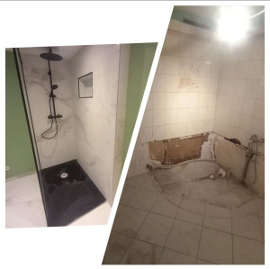 Photo de galerie - Rénovation complète d'une salle de bain 