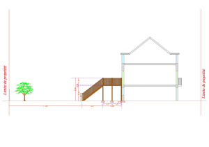 Photo de galerie - Plan de Coupe réalisé en vue de la construction d'une terrasse