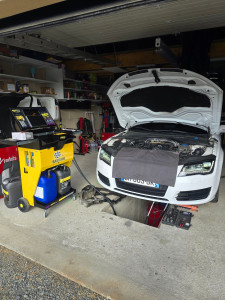 Photo de galerie - Vidange boite automatique changement huile a 100 pourcent avec fitre et crepine 
