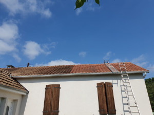 Photo de galerie - Nettoyage de toiture des Moussages, nettoyage et également hydrofuge