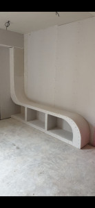 Photo de galerie - Création meuble tv placo