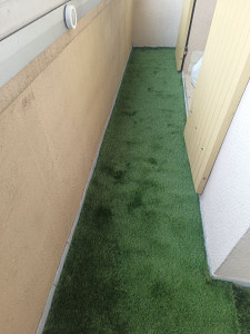 Photo de galerie - Pose gazon synthétique 