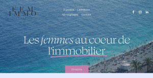 Photo de galerie - Site en cours pour une association de femmes travaillant dans l'immobilier sur la Côte d'Azur