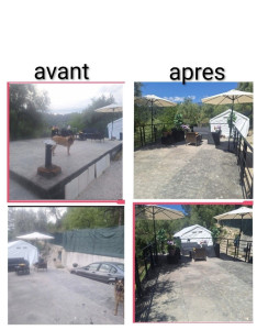 Photo de galerie - Garde corp terrasse avant apres