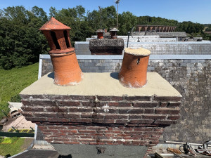 Photo de galerie - Réfection des cimentations cheminée 