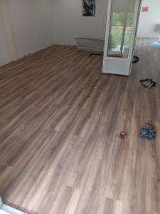 Photo de galerie - Pose de 130m2 de parquet