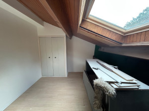 Photo de galerie - Mur béton et mur placo après : ratissage 2 couches et peinture 2 couches 