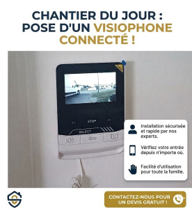 Photo de galerie - Pose visiophone somfy