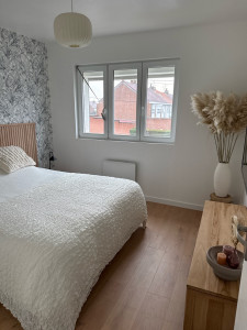 Photo de galerie - Pose parquet et relooking chambre 