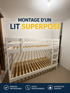 Photo de galerie - Montage d’un lit superposé 