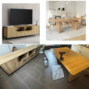 Photo de galerie - Montage table à manger et meuble télé 