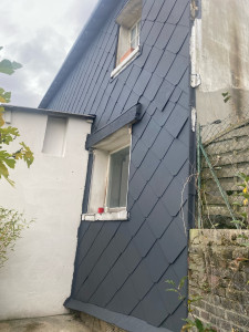 Photo de galerie - Mise en peinture avec peinture, résine sur ardoise fibro