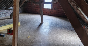 Photo de galerie - Pose de 80 m2 de solivage + plancher OSB 18mm