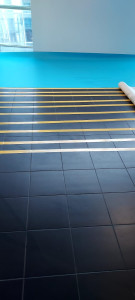 Photo de galerie - Pose de revêtement de sol PVC en double face