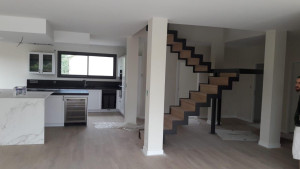 Photo de galerie - Pose placo-plâtre peinture parquet 