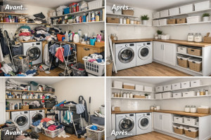 Photo de galerie - Rangement d'une buanderie 