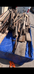 Photo de galerie - Évacuation de déchets et gravats avec utilitaire + remorque plateau et trajet à la déchèterie effectué 