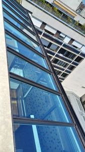 Photo de galerie - Nettoyage de vitres en hauteur 