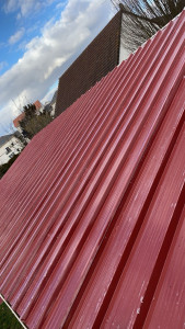 Photo de galerie - Pose panneaux sandwich 45 m2 