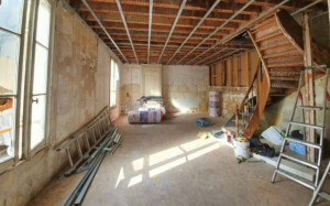 Photo de galerie - Mise en place des rails 