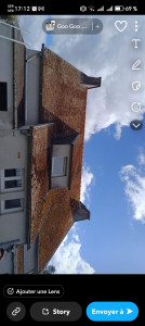 Photo de galerie - Nettoyage toiture.