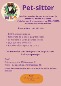 Photo de galerie - Je rends visite a vos loulous pendant vos absences (vacances, week-end, longues journées de travail)