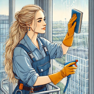 Photo de galerie - Nettoyeur de vitres