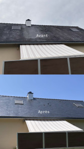 Photo de galerie - Nettoyage complet et traitement anti mousse 