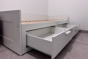 Photo de galerie - Montage lit avec tiroirs