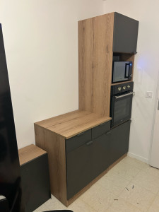 Photo de galerie - Montage et installation de meubles de cuisine en kit, réalisé avec soin et précision