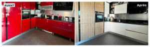 Photo de galerie - Avant apres cuisine 